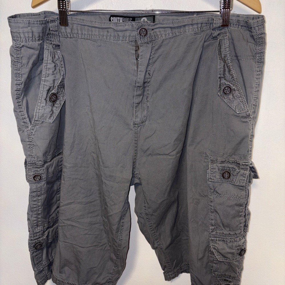 VTG Southpole Shorts Mens 42‎ Gray  Cargo Utility Y2K Baggy Fatigue